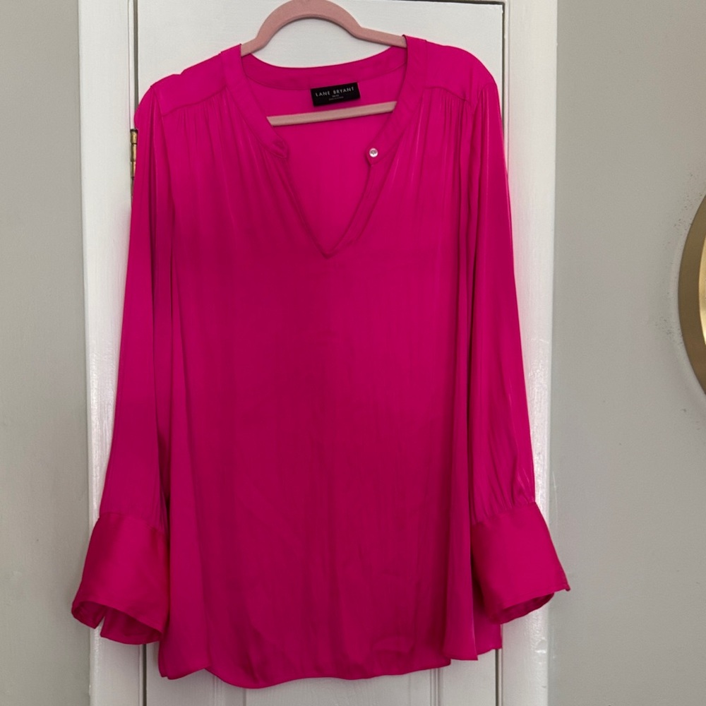 Lane Bryant Fuchsia Blouse